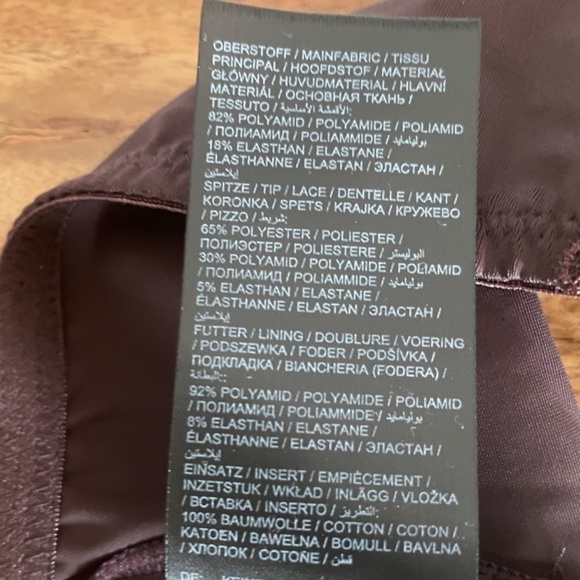 Ulla Popken Pantie Lace Detail Chocolate Brown Plus Size 5X 28/30 NWT‎ - Picture 5 of 5